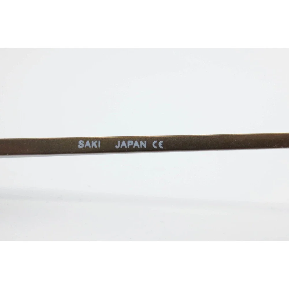 Saki Japan Handmade MOD.317 Brown Metal Eyeglass Frames 52-18-145 COL.BWN